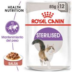 Royal Canin Sterilised comida húmeda para gato adulto esterilizado en salsa
