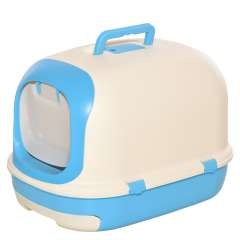 Arenero para gatos PawHut transporte color Azul