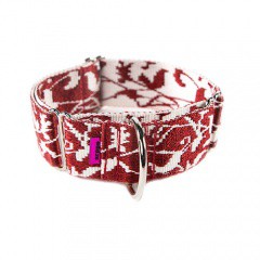 Collar de adiestramiento para perros regulable Jacquard rojo