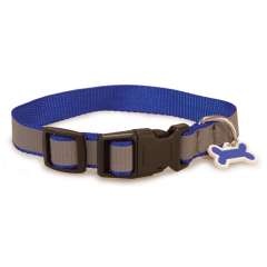Collar reflectante para perros color Azul