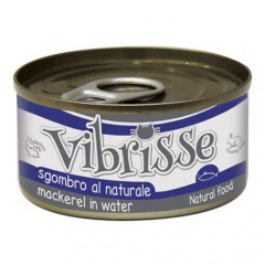 Comida húmeda natural de caballa Vibrisse gato