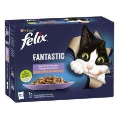 Comida húmeda gatos Felix Selecciones Favoritas pack 12