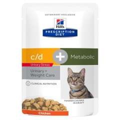Comida húmeda Hill´s PD Feline c/d Urinary Stress + Metabolic para gatos