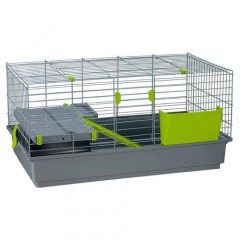 Клетка для кроликов и морских свинок удлиненная 2 этажа