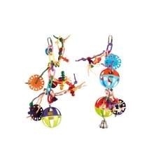 Juguete cadena con pelota y cuerda para pájaros