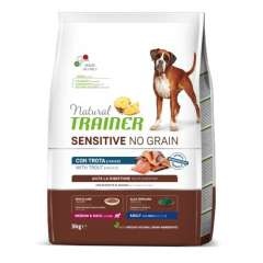 Natural Trainer Sensitive No Grain Medium/Maxi Trucha y Patata Pienso para perros