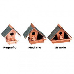 Nido casita de madera