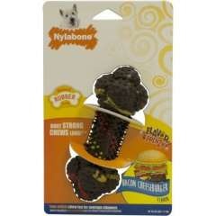 Nylabone Flavor Frenzy Bacon Cheeseburger Hueso para perros