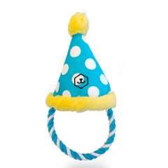 Patasbox gorrito de cumpleaños de peluche para perros