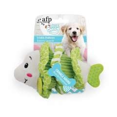All for paws pez de juguete blanco y verde para cachorros