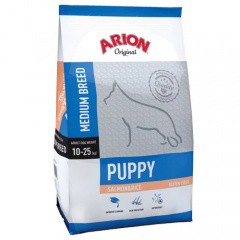 Pienso Arion Original de salmón y arroz para cachorros medianos