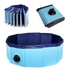 Dzl Piscina Plegable Azul para perros