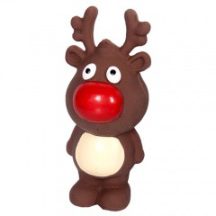 Reno navideño de látex para perros