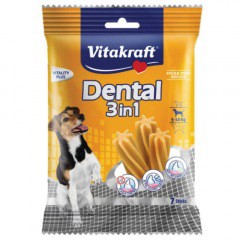 Snacks Dental Sticks 3in1 Vitakraft para perros pequeños