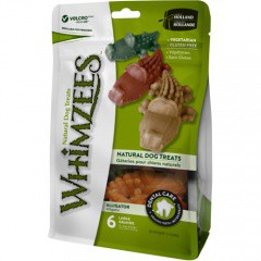 Snacks para perros grandes Whimzees cocodrilo dental