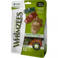Snacks para perros medianos Whimzees cocodrilo dental