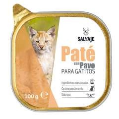Tarrina de Paté Salvaje con pavo para gatitos