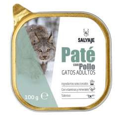 Tarrina de Paté Salvaje con pollo para gatos