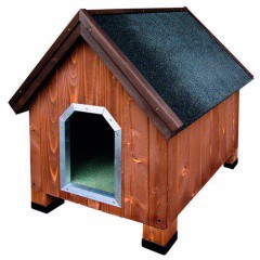 Caseta de madera para perros Alpine Madera