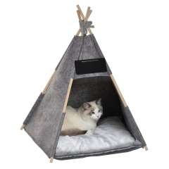Tienda para gatos color Gris