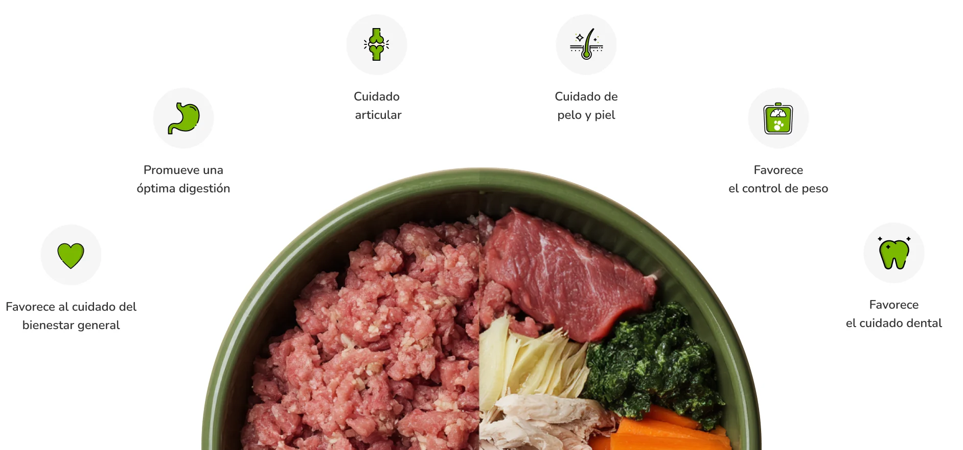 Naturalmente completo, cuidadosamente elaborado beneficios
