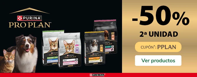 Proplan: ¡Llévate la 2ª al 50% en piensos para perros y gatos!