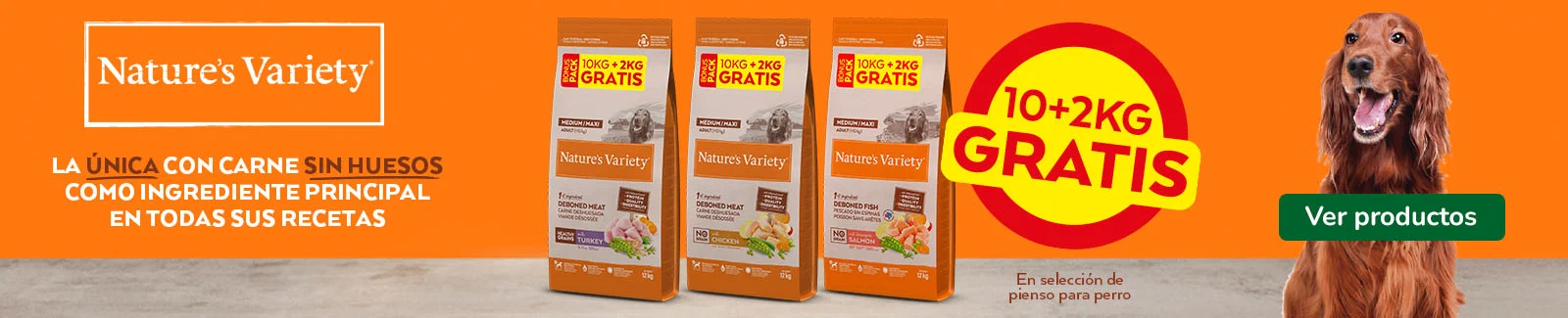 Nature&rsquo;s Variety: Pienso para perros con 2 kg gratis.