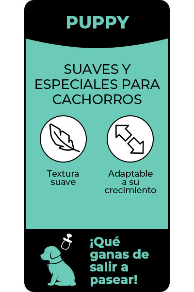 Gotoo Puppy-Textura suave y especial para cachorros. Adaptable a su crecimiento