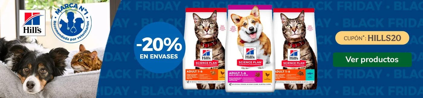 Hills Science Plan: 20% dto en pienso para tu peludo.