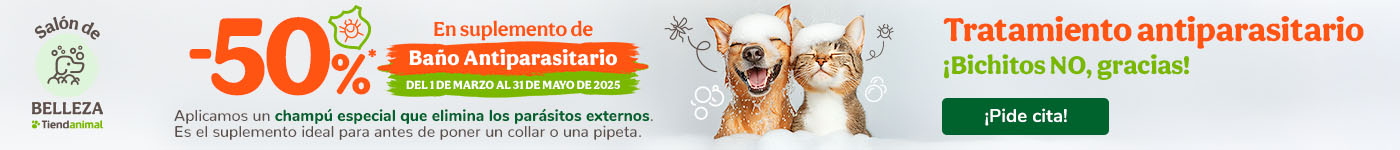50% de descuento en suplemento de baño antiparasitario