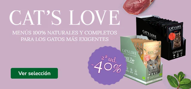 Cats Love: 40% dto en la 2ª unidad de comida húmeda para gatos.