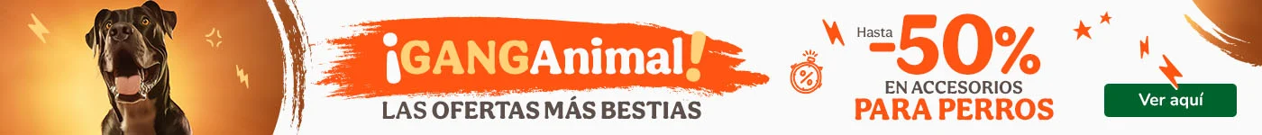 Ganganimal: Hasta 50% dto en accesorios para perros y gatos.