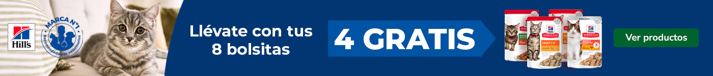 Hills Science Plan: 8+4 gratis en comida húmeda para gato.