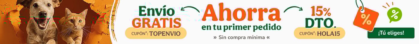 ¡Promoción de bienvenida! Si eres nuevo en Tiendanimal aprovecha los mejores descuentos