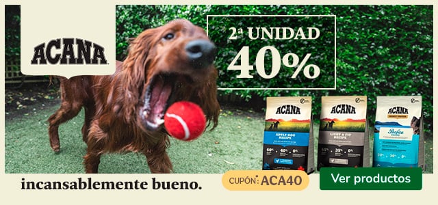 Acana: 40% dto en la 2ª unidad de pienso para perros.
