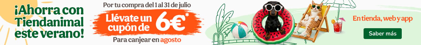 Compra desde el 1 al 31 de julio y obtén 6 euros para la próxima compra.
