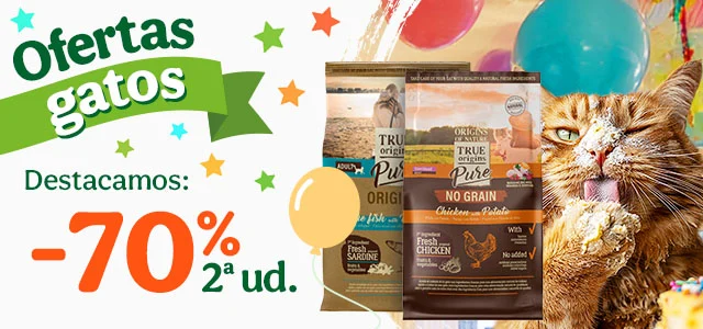 True Origins Pure: 70% dto en la 2ª ud de pienso para gato.