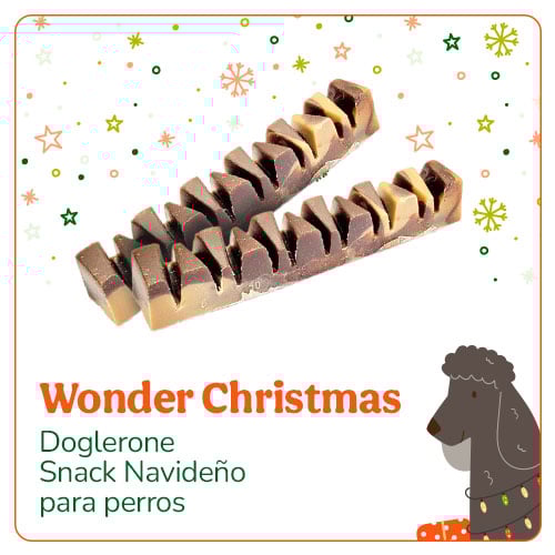 Wonder Christmas Doglerone Snack Navideño para perros.
