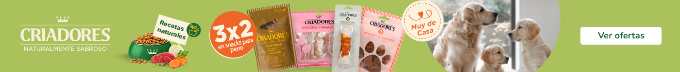 Criadores: 3x2 en snacks para perro.