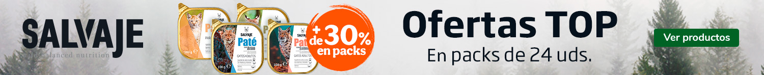 Salvaje Original: Más de 30% de descuento en pack de 24 unidades de comida húmeda para gato.
