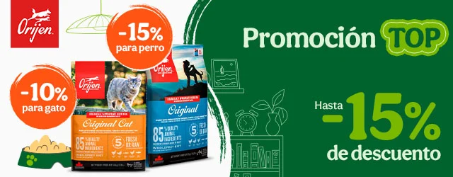Orijen: Hasta 15% dto en pienso para tu peludo.