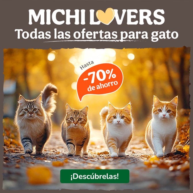 Hasta 70% dto en una amplia selección de productos para tu gato.