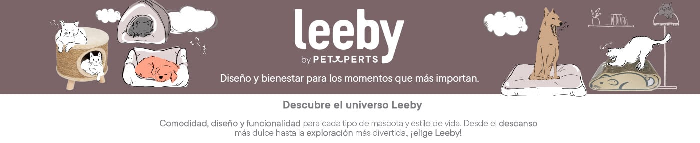 Descubre Leeby. Comodidad, diseño y funcionalidad para cada tipo de mascota y estilo de vida.