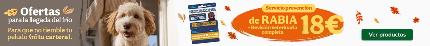 Obtén las tarjetas para servicios clínicos por 18€ para tu perro.