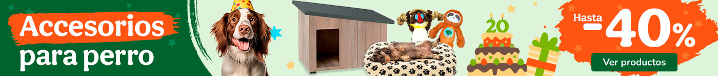 Hasta 40% dto en accesorios para perros.
