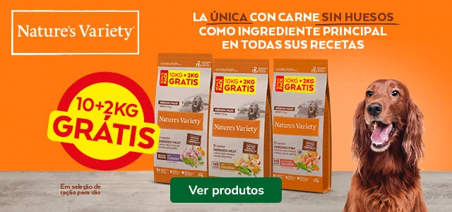 Nature's Variety: 2 kg gratis con la compra de pienso para perros.