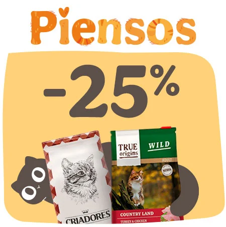 ¡Michimanía! 25% de descuento en piensos para gato.