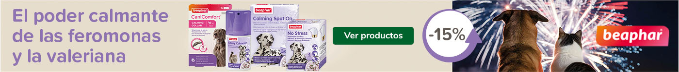 15% de descuento en productos relajantes para perros y gatos.
