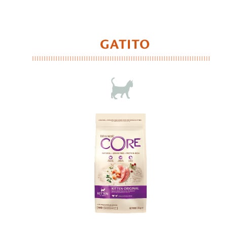 Alimento para gatito de la marca Wellness Core