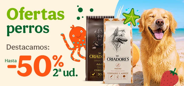 Criadores: Hasta 50% de descuento en la segunda unidad de pienso para perros y gatos.